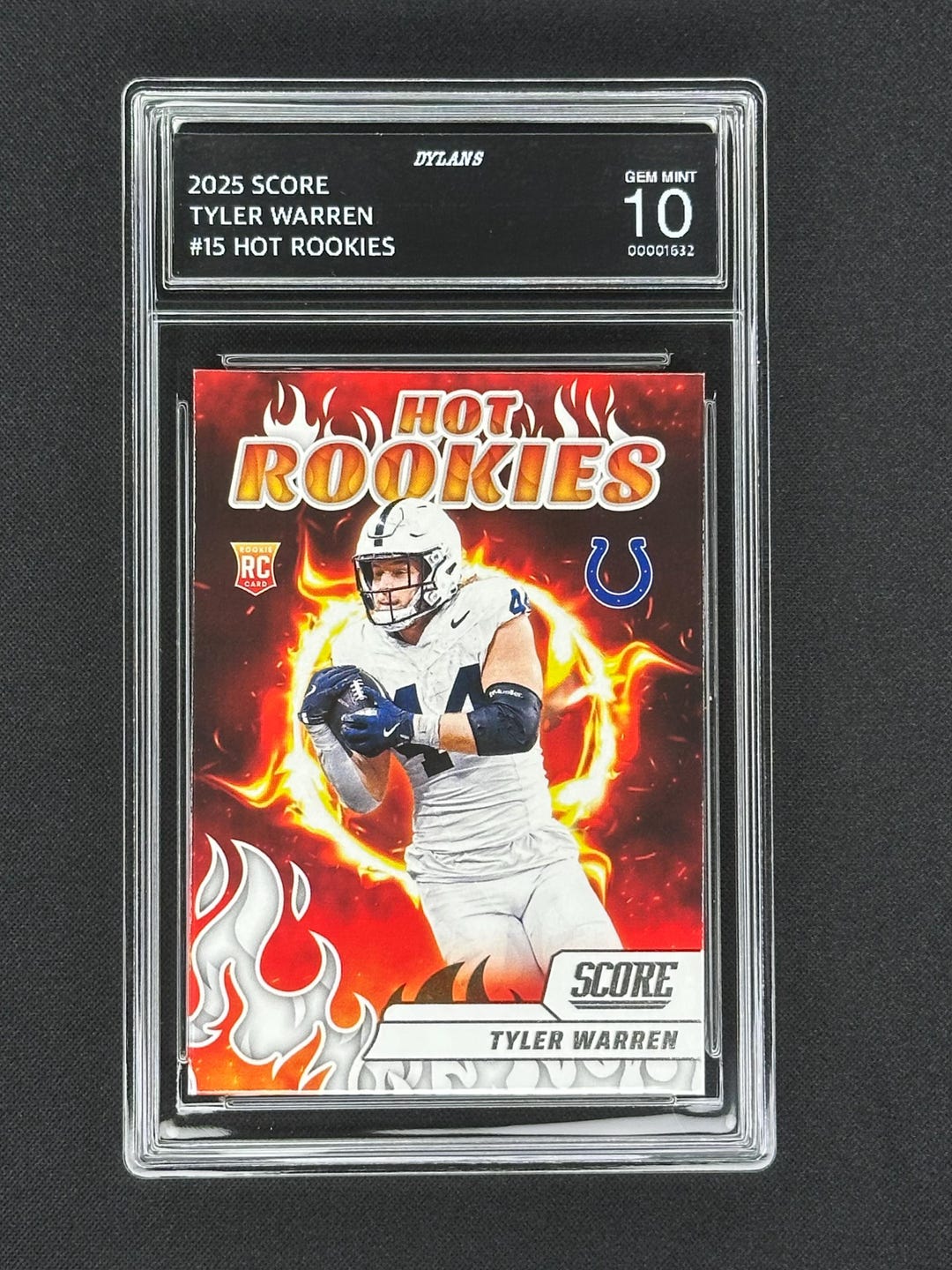 Tyler Warren Colts Rookie Card 2025 Score Hot Rookies Gem Mint 10 - Etsy