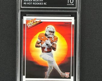Xavier Worthy Kansas City Chiefs 2024 Score Hot Rookies Rookie Graded Gem Mint 10!