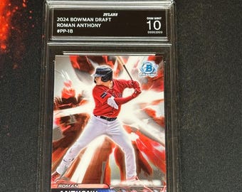 Roman Anthony Red Sox 2024 Bowman Chrome Plasma Power Gem Mint 10