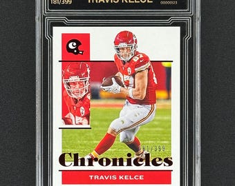 Travis Kelce Chiefs 2021 Chronicles Red 181/399 Graded Gem Mint 10!