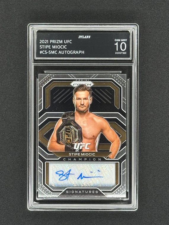 Stipe Miocic 2021 Prizm UFC Autograph Graded Gem Mint 10! - Etsy Israel Stipe Miocic 2021 Prizm UFC Autograph Graded Gem Mint 10! - Etsy Israel