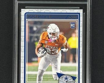 Jaydon Blue Cowboys 2025 Score Rookie Scorecard #39 Graded Gem Mint 10!