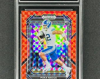 Puka Nacua Rams Rookie Card 2023 Prizm Red Finite /125 Gem Mint 10