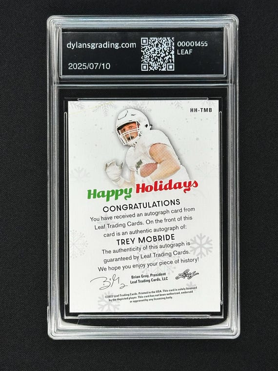 Trey Mcbride Arizona Cardinals 2022 Leaf Happy Holidays Rookie