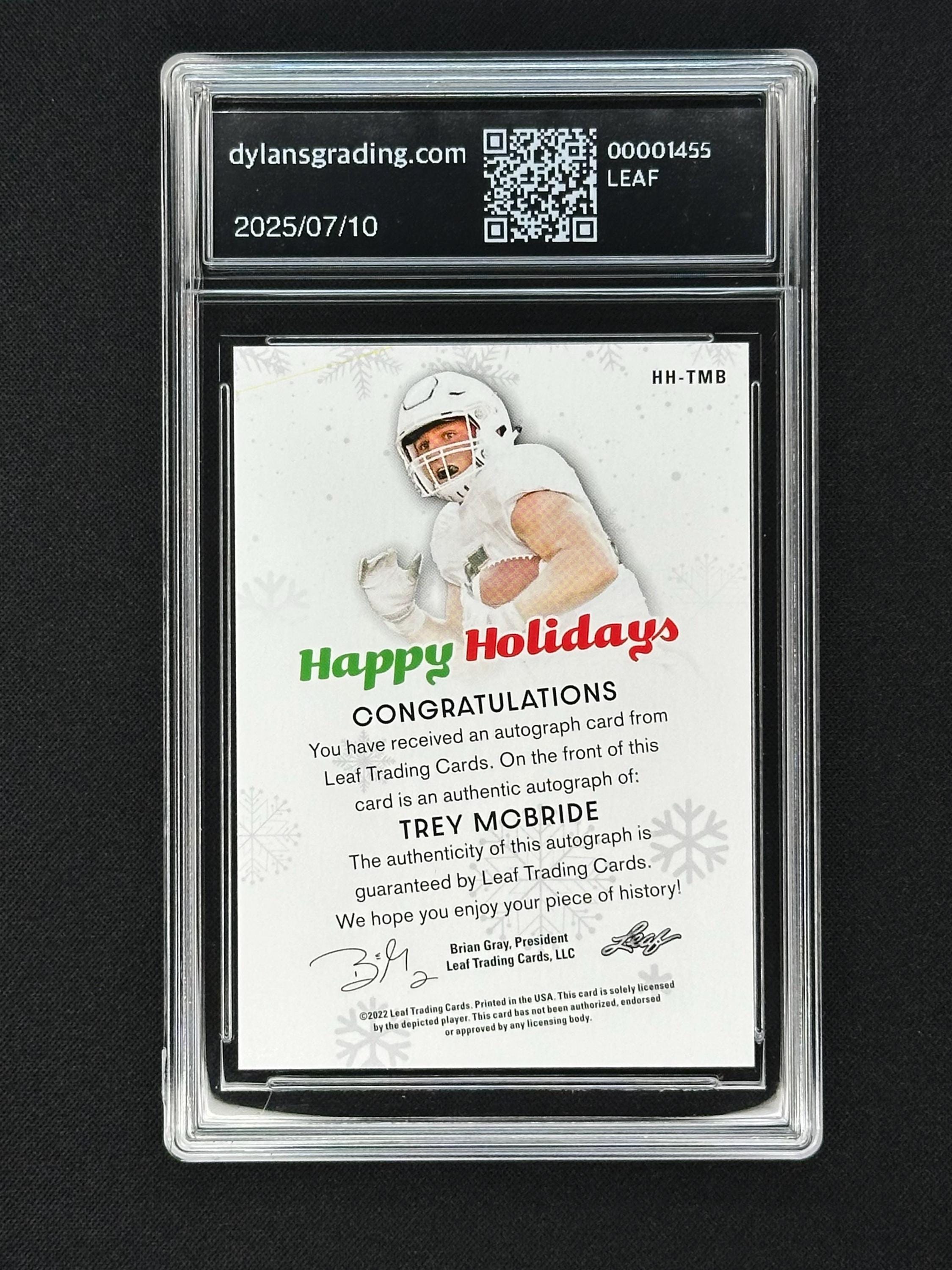 Trey Mcbride Arizona Cardinals 2022 Leaf Happy Holidays Rookie