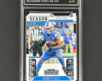 Jahmyr Gibbs Detroit Lions 2024 Contenders Season Ticket /26 Graded Gem Mint 10