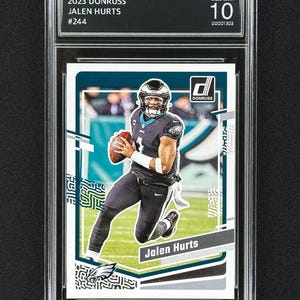 Jalen Hurts Philadelphia Eagles 2023 Donruss  Graded Gem Mint 10!