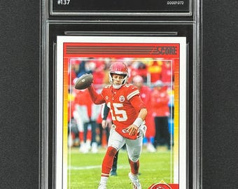 Patrick Mahomes Chiefs 2023 Donruss Graded Gem Mint 10!