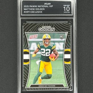 Matthew Golden Packers 2025 Panini National VIP Exclusive Graded Gem Mint 10!