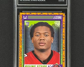Bucky Irving Tampa Bay Buccaneers 2024 Score-A-Treat #9 Rising Stars Rookie Graded Gem Mint 10!