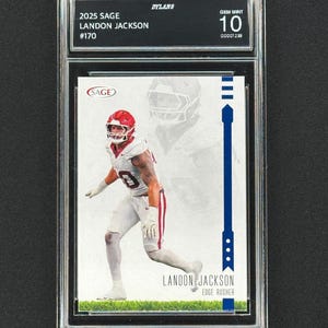 Landon Jackson Buffalo Bills 2025 Salbei #170 Graded Gem Mint 10!