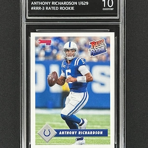 Antony Richardson Colts 2023 Panini Instant Retro Altersnote / 629 Graded Gem Mint 10!