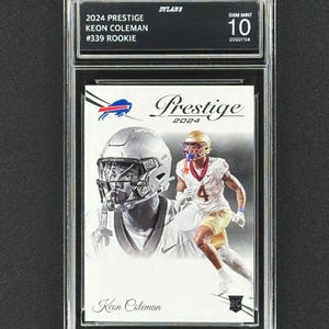 Keon Coleman Buffalo Bills 2024 Prestige Rookie Graded Gem Mint 10!