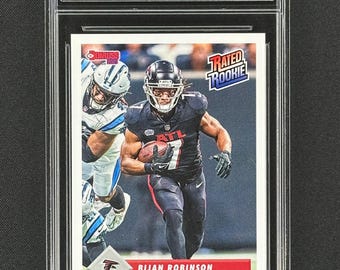Bijan Robinson Atlanta Falcons Rookie Retro Card: 2023 Panini Instant Graded Gem Mint 10