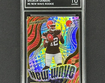 ¡Shedeur Sanders Cleveland Browns 2025 Revolution New Wave Rookie Gem Mint 10!