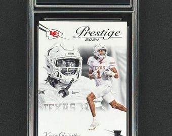 Xavier Worthy Kansas City Chiefs 2024 Prestige Rookie Graded Gem Mint 10!