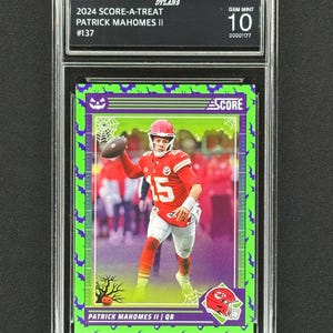 Patrick Mahomes Kansas City Chiefs 2024 Score-A-Treat Graded Gem Mint 10!