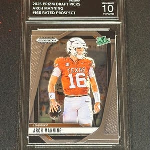 Arch Manning Texas 2025 Prizm Draft Picks Rated Prospect Graded Gem Mint 10