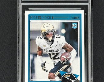 Travis Hunter Jaguars 2025 Poäng Rookie #20 Graderad Gem Mint 10!