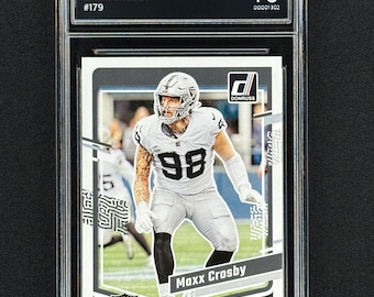 Maxx Crosby Raiders 2023 Donruss Graded Gem Mint 10!