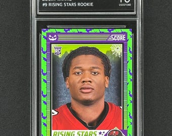 Bucky Irving Tampa Bay Buccaneers 2024 Score-A-Treat #9 Rising Stars Rookie Graded Gem Mint 10!