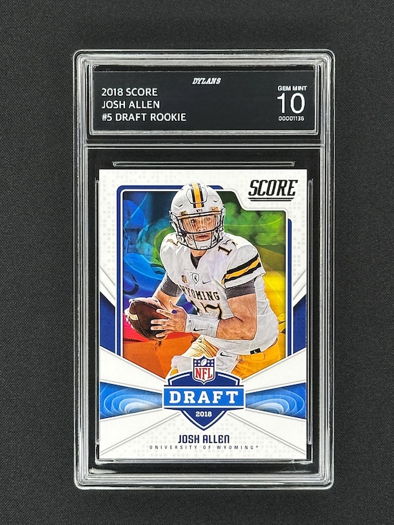 Josh Allen Buffalo Bills 2018 Score Draft Rookie Graded Gem Mint 10! Josh Allen Buffalo Bills 2018 Score Draft Rookie Graded Gem Mint 10!