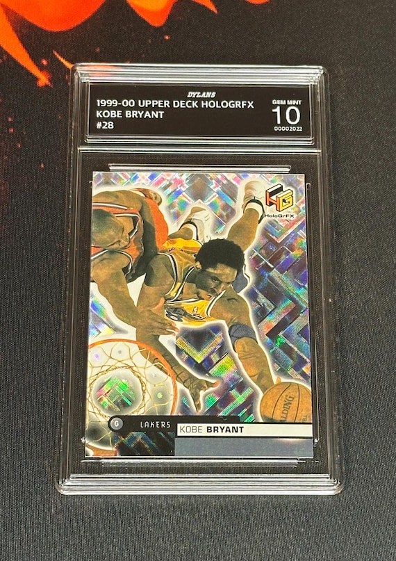 kobe bryant graded cards 1999-00 Upper Deck HOLOGRFX Gem Mint 10 1999-00 Topps Stadium Club #117