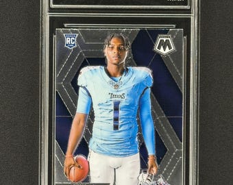 Cam Ward Tennessee Titans 2025 Mosaic Variation Rookie Graded Gem Mint 10