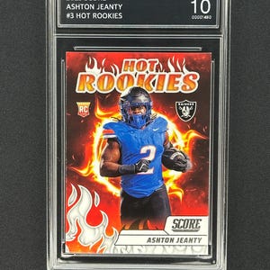 Ashton Jeanty Raiders 2025 Score Hot Rookies #3 Graded Gem Mint 10!