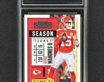 Patrick Mahomes Kansas City Chiefs 2020 Contenders Graded Gem Mint 10!