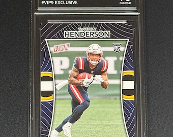 Treveyon Henderson Patriots Rookie Card 2025 Panini National VIP Exclusive Graded Gem Mint 10