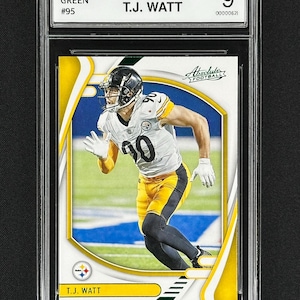 TJ Watt Pittsburgh Steelers 2021 Absolute  Green Graded!