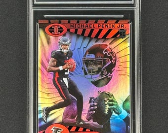 Michael Penix JR. Falcons 2024 Illusions #4 Rookie Graded Gem Mint 10!
