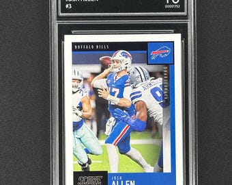 Josh Allen Buffalo Bills 2020 Score Graded Gem Mint 10!