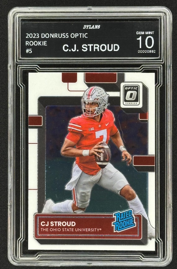 Image CJ Stroud image beautiful image beautiful image beautiful image beautiful image beautiful image beautiful image beautiful image beautiful image beautiful - CJ Stroud 2023 Chronicle DP Donruss Optic Rookie #5 Graded Gem ...
