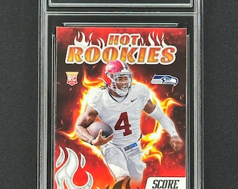 Jalen Milroe Seattle Seahawks 2025 Score Hot Rookies #9 Graded Gem Mint 10!