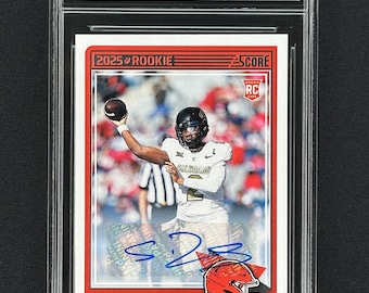 Shedeur Sanders Cleveland Browns 2025 Puntuación Novato Autógrafo #15 Calificado Gem Mint 10!