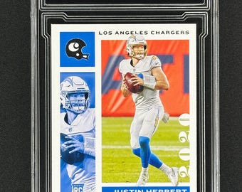 Justin Herbert Los Angeles Chargers 2020 Chronicles Rookie Graded Gem Mint 10!