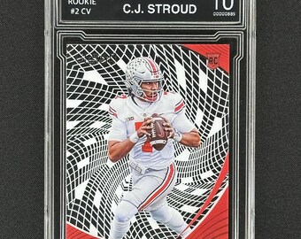 CJ Stroud 2023 Chronicle DP Clear Vision Rookie  Graded Gem Mint 10!