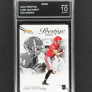Ladd McConkey Ladegeräte 2024 Prestige #331 Rookie Graded Gem Mint 10!