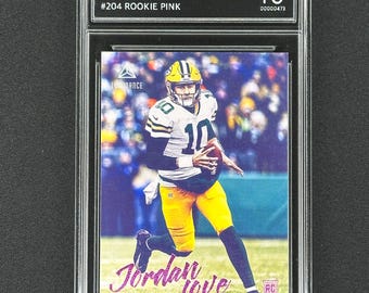 Jordan Love Green Bay Packers Luminance Pink Rookie graded Gem Mint 10!