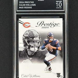 Caleb Williams Chicago Bears 2024 Prestige Rookie Graded Gem Mint 10!