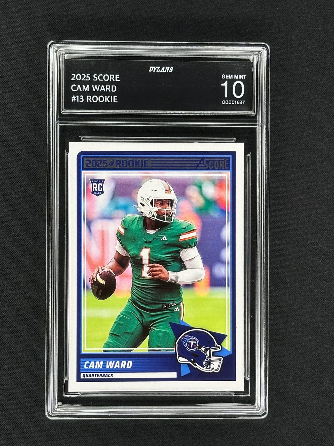 Cam Ward Tennessee Titans 2025 Score Rookie Graded Gem Mint 10! - Etsy