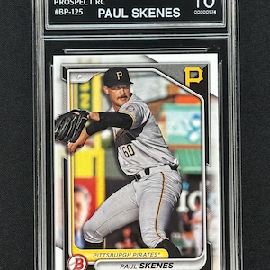 Paul Skenes 2024 Bowman Prospects Bp-125 Rookie Graded Gem Mint 10!