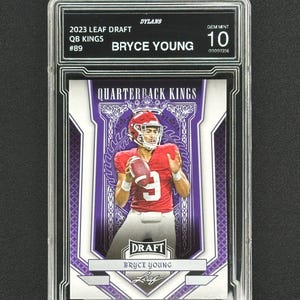 Bryce Young 2023 Leaf Draft QB Kings Graded Gem Mint 10!