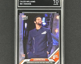 Caleb Williams Chicago Bears 2024 Topps Now D-1 Rookie Graded Gem Mint 10!