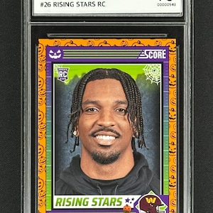 Jayden Daniels 2024 Score-A-Treat #26 Rising Stars Rookie Graded Gem Mint 10!