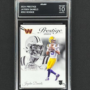 Jayden Daniels 2024 Prestige Rookie Graded Gem Mint 10!