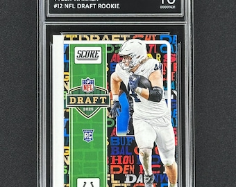 Tarjeta de novato de Tyler Warren de los Indianapolis Colts: Draft de la NFL 2025, Gem Mint 10