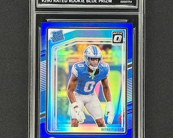 Terrion Arnold Detroit Lions Optic Rookie Card Blue Prizm /199 Gem Mint 10